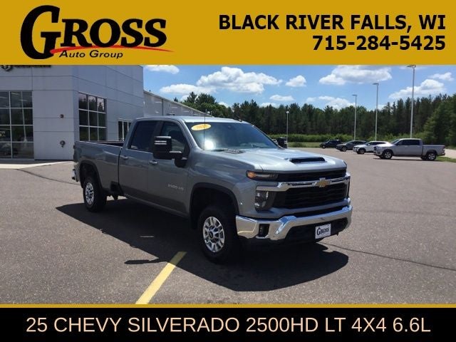 2025 Chevrolet Silverado 2500HD LT in Sterling Gray — front three-quarter view