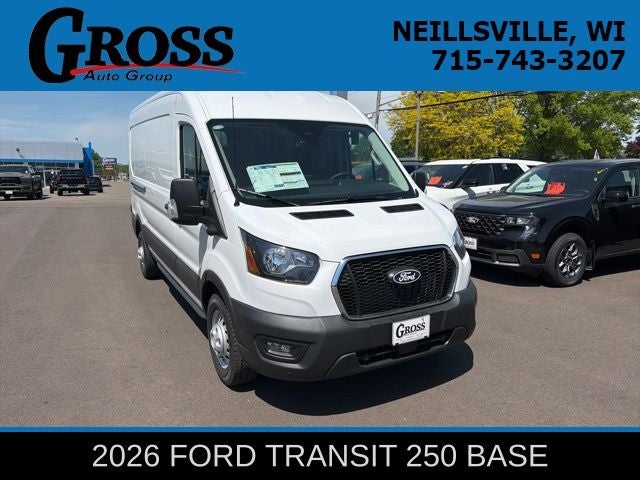 2026 Ford Transit-250 Base in Oxford White — front three-quarter view